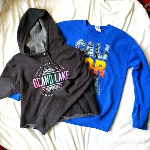 Graphic sweatshirt set California Grand Lake CO travel